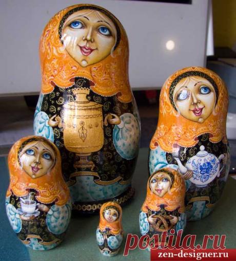 Расписываем матрешку - Своими руками из подручного материала - Zen Designer