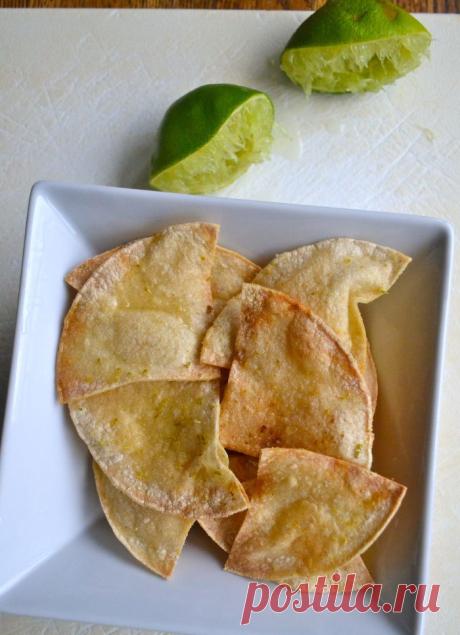 DIY Тортилла chips- с оттенком лайма