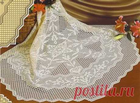 Филейное вязание крючком.