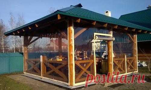 Мягкие окна на даче: плюсы и минусы гибкого остекления