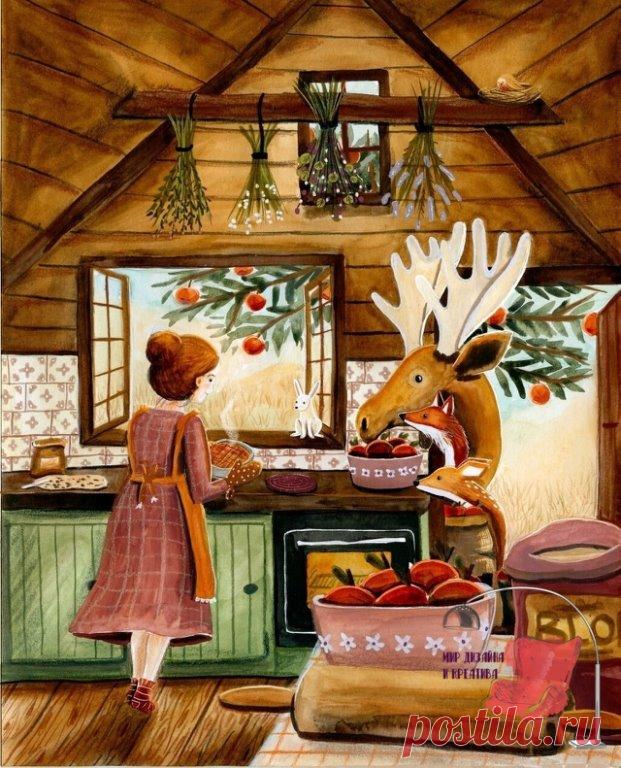 Осенние зарисовки...Нидерландская художница Esther Bennink