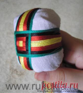 Кукла-мотанка. Мастер-класс по изготовлению сакрального креста на лице Мастер-класс Елены Каспаровой из Львова по изготовлению сакрального креста на лице мотанки.