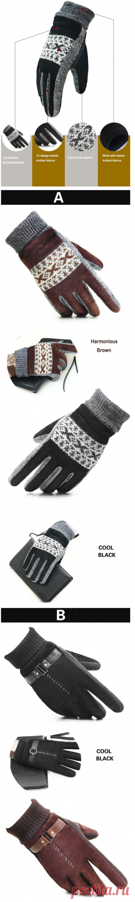 Aliexpress.com : Buy Modern Fashion Men's Warm WinteGloves Mittens One Size pigskin 4 colorsfree shipping from Reliable fashion sunglasses for women suppliers on The perfect pair | Alibaba Group