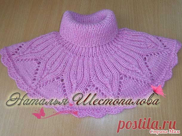 Манишка спицами -2 - Вязание - Страна Мам