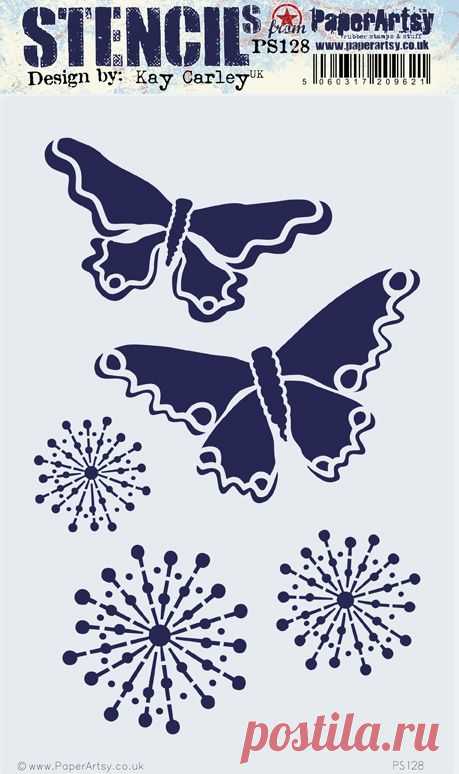 PaperArtsy - Plantilla - Kay Carley - PS128 - Mariposa – Topflight Stamps, LLC