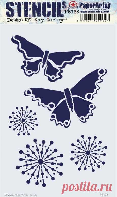 PaperArtsy - Plantilla - Kay Carley - PS128 - Mariposa – Topflight Stamps, LLC