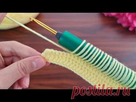 Wow! super idea how to make eye catching crochet / Vay! süper fikir göz alıcı tığ işi nasıl yapılır.