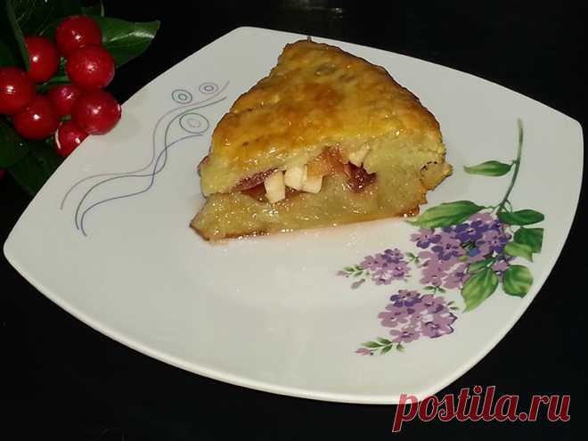 Простой яблочный пирог 🍎 с вареньем: рецепт с фото