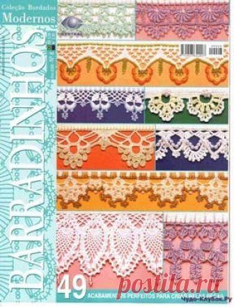 Кайма крючком Bordados Modernos Barradinhos 08 | ✺❁Кайма крючком Bordados Modernos Barradinhos 08 ❣ ❂✺ ❂ ►►➤Более ♛ 8 000❣♛ журналов по вязанию Онлайн✔✔ 6 000 ✿моделей вязания ❣❣❣ 70 000 узоров►►Заходите❣❣ %