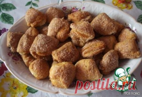Творожное печенье Ушки Кулинарный рецепт