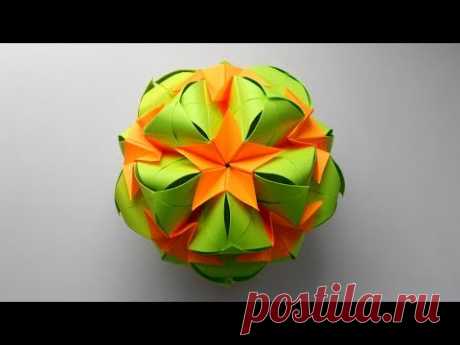 Кусудама Sweet Spring Новогоднее украшение из бумаги оригами - запись пользователя Getera (Александра Смирнова) в сообществе Новый год в категории Новогодний декор