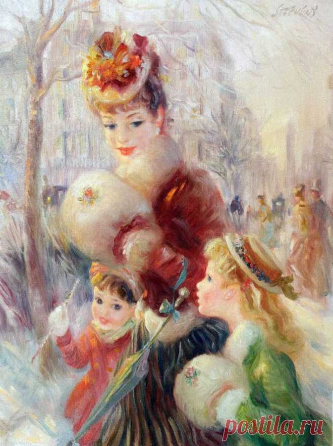 КРАСИВОЙ ЖЕНЩИНЫ ПОРТРЕТ. Художник Фредерик Джон Ллойд Стревенс