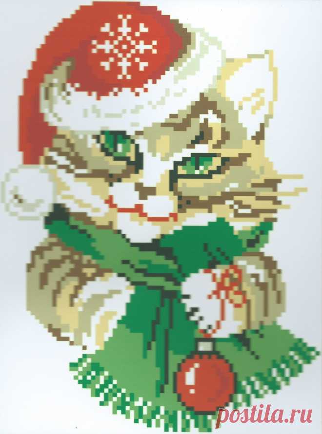 "Новогодний котенок" 900 руб.