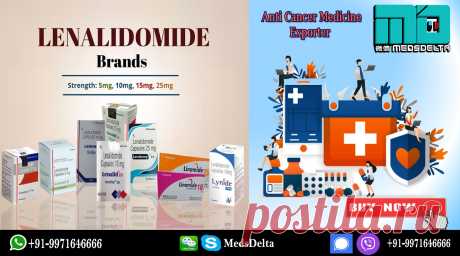 Buy Indian Lenalidomide Brands online at lower and discounted prices from MedsDelta Trusted Exporter &amp; Supplier. Lenalidomide Capsules which comes under the several other tradenames like #Lenalid by Natco, #Lenzest by Sun Pharma, #Lenmid by Cipla, #Lenangio by Dr. reddy’s and so many other well-known brands available at MedsDelta wholesaler and supplier. . Call/Whatsapp: +91-9971646666 or Viber/Signal: +91-9971646666 WeChat/Skype: MedsDelta