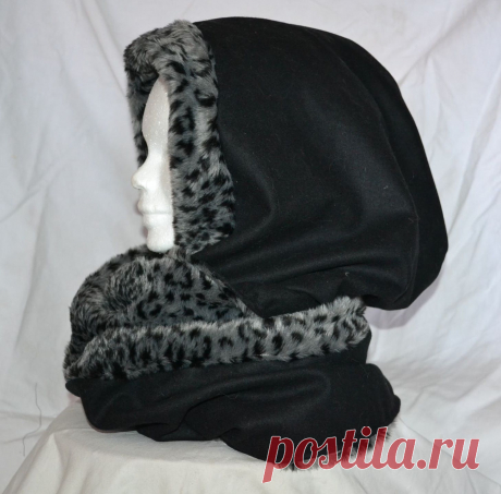 Шарф-хомут с капюшоном - мастер-класс.
