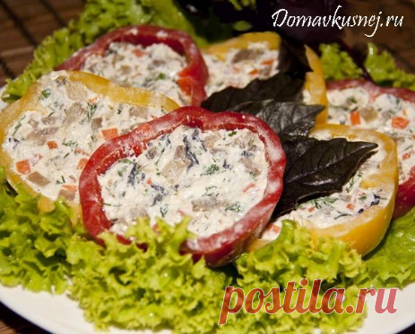 Перец фаршированный брынзой - а Дома Вкусней