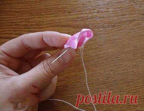 Роза из лент — DIYIdeas