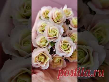 Лепить розы просто! #лепка #diy #cernit #творчество #polymerclay