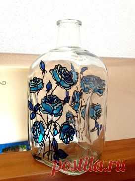 Наши руки не для скуки - голова подмога им! – Ангелина Шипарева добавила фотографию в альбом Украшение старых бутылок ( разная...