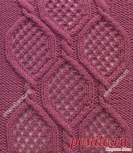 "Rhombus" (ромбики) - ажурная шапка спицами для сына. Мой дизайн + схема - В.Г.У. - Вязаные Головные Уборы - Страна Мам