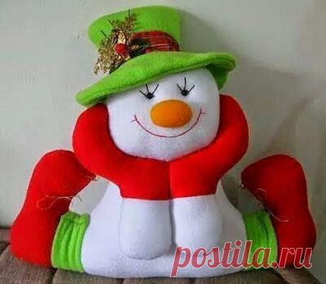 Текстильный снеговик. Выкройка | БЛОГ ДОМОХОЗЯЙКИ
