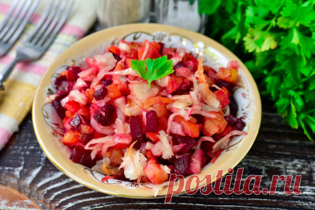 Винегрет быстрого приготовления - вкусный и готовится гораздо проще классического Винегрет быстрого приготовления – это отличный салат, который получается не только очень вкусным, но и полезным. Приятного аппетита!