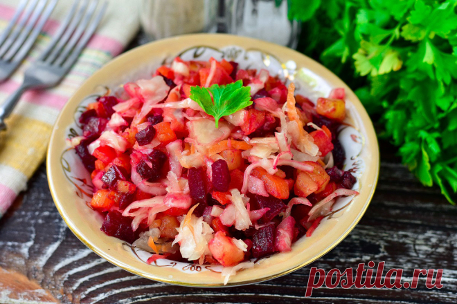 Винегрет быстрого приготовления - вкусный и готовится гораздо проще классического Винегрет быстрого приготовления – это отличный салат, который получается не только очень вкусным, но и полезным. Приятного аппетита!