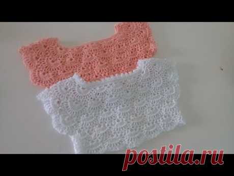 Canesu tejido  a crochet -  paso a paso - cualquier talla