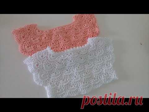 Canesu tejido  a crochet -  paso a paso - cualquier talla