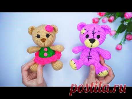 Crochet bear, master class. Knitted toys / Crochet toys. Crochet bear / amigurumi. H 2