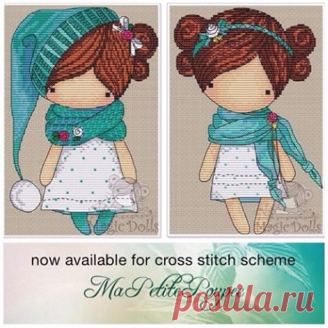 magicdolls: Now available for cross stitch scheme - Ma Petite Poupee