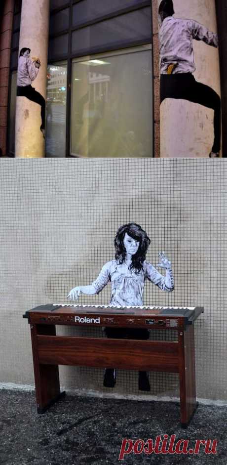 Levalet - гений парижского стрит-арта | Русские VS Французы