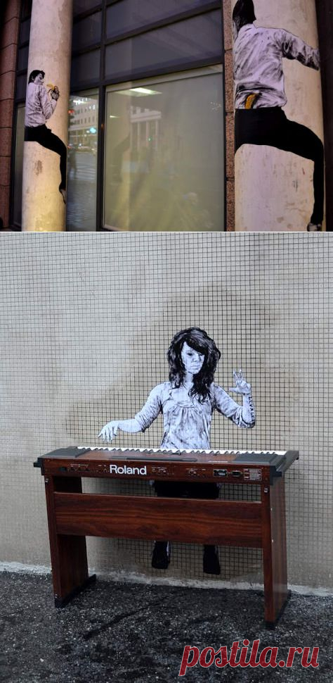 Levalet - гений парижского стрит-арта | Русские VS Французы