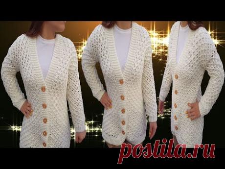 Sueter, CHAQUETA en {CROchet} (ganchillo fácil) // parte #1