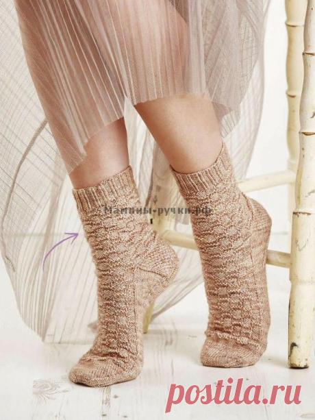 Вязаные спицами носки SWEET PRALINE. Описание на русском - Модели спицами для нас красивых - Мамины ручки
