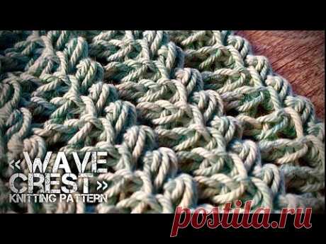 КРЫШЕСНОСНЫЙ УЗОР СПИЦАМИ «ГРЕБЕНЬ ВОЛНЫ» 🌊🌊🌊 / ABSOLUTELY 😱 WOW KNITTING PATTERN