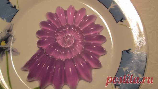 мыло из прозрачной основы с оливковым маслом и отдушкой "Ваниль".