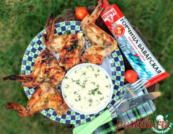 Куриные крылышки с горчичным соусом – кулинарный рецепт