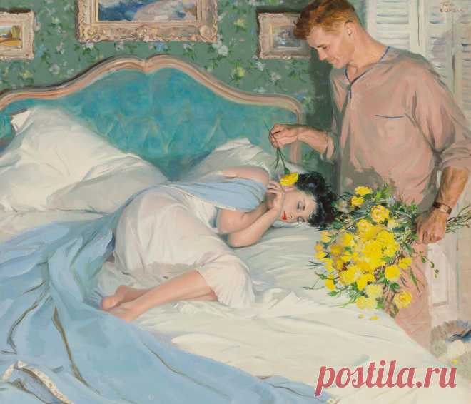 Винтажные иллюстрации из журналов. - Том Ловелл - Tom Lovell