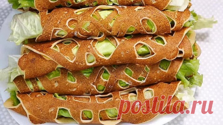 БЛИНЧИКИ В АЖУРЕ С ЛЕГКОЙ ЛЕТНЕЙ НАЧИНКОЙ!