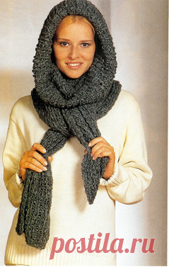 Чудо-шарф спицами — Мир вязания и рукоделия