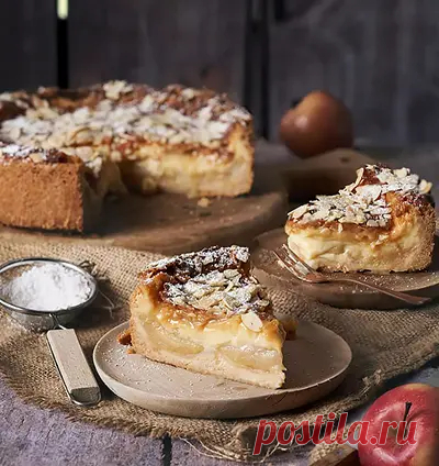 Готовим миндальный пирог с яблоками