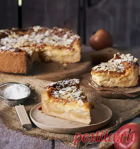 Готовим миндальный пирог с яблоками