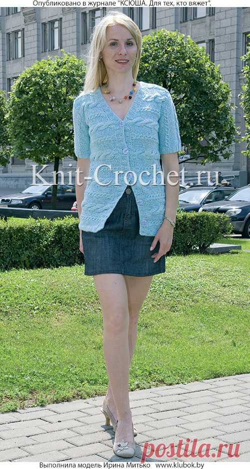 Жакет поперечного вязания на спицах. - Жакеты женские на спицах - Вязание спицами - Каталог статей - Вязание спицами и крючком