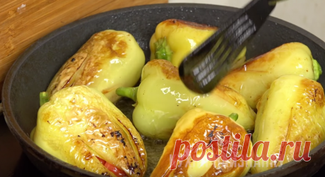 Жареный болгарский перец с чесноком и помидорами: на двоих готовлю 4 порции, иначе не хватает | Кухня наизнанку | Яндекс Дзен