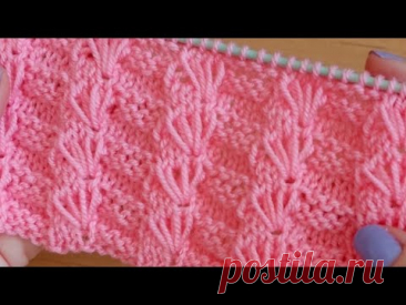 Интересный👍 узор спицами для детской кофточки, свитера, туники.
