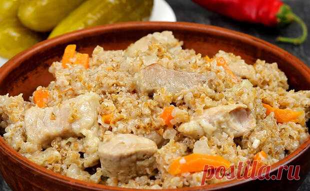 Пшеничная каша по-боярски, сразу с овощами и мясом. Такая каша нравится всем - Будет вкусно - Социальная сеть 