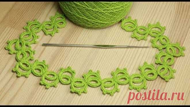 Ленточное кружево фриволите вязаное крючком мастер класс - crochet lace