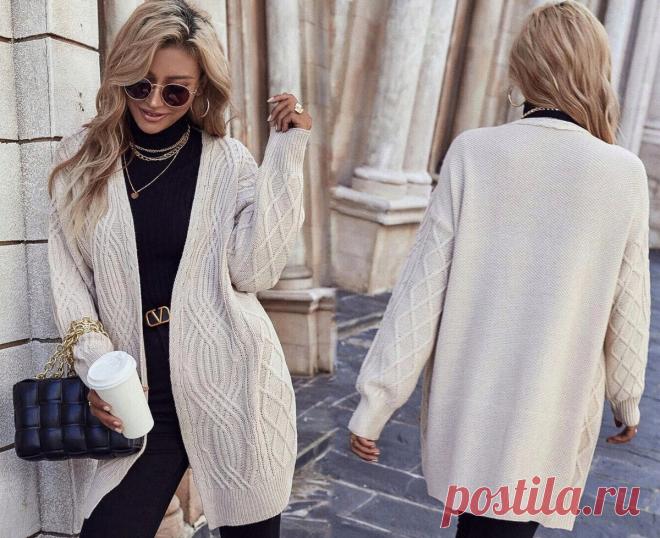 Вязаные кардиганы на смену пуховикам и курткам: 9 моделей на весну-лето | Вяжем вместе! | Дзен