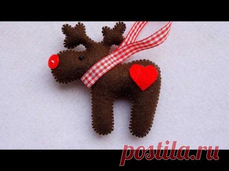How To Make A Deer Christmas Ornament Of Felt - DIY Home Tutorial - Guidecentral
